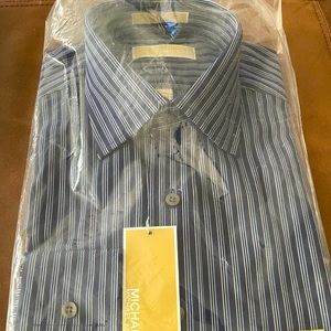 Brand New still in the original package Michael Kors Blue Stripes shirt